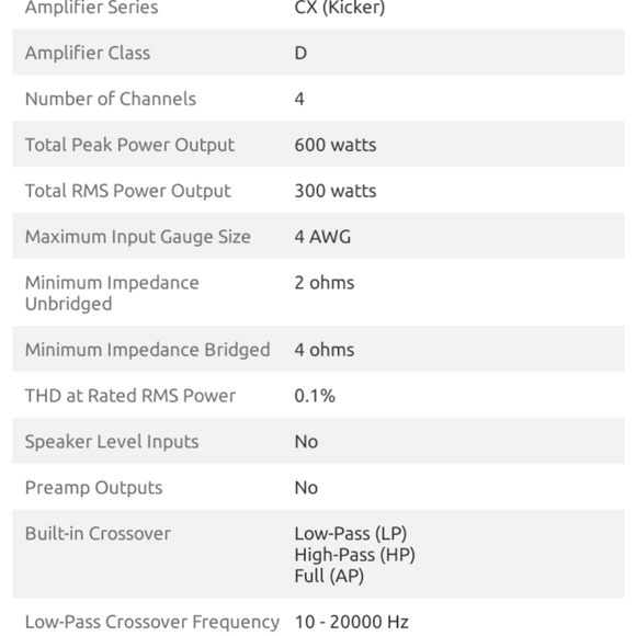 CX Kicker Amp - Picture 6 of 6